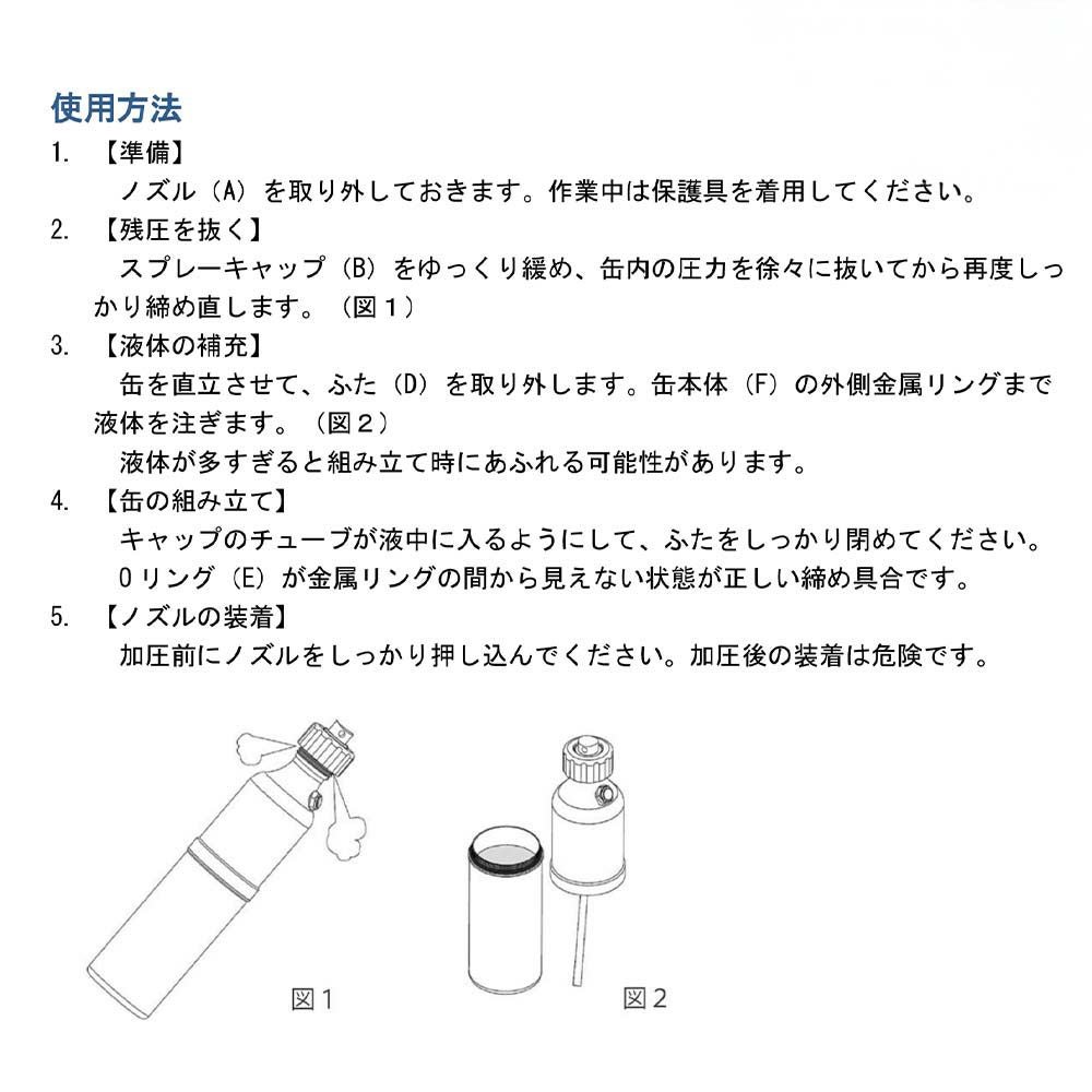 日常的に使う液体を「自分用」に管理できる補充式スプレー缶、詰め替え用のため経済的で長く使えるアイテム、WIT 補充式スプレー缶 WIT-60001
