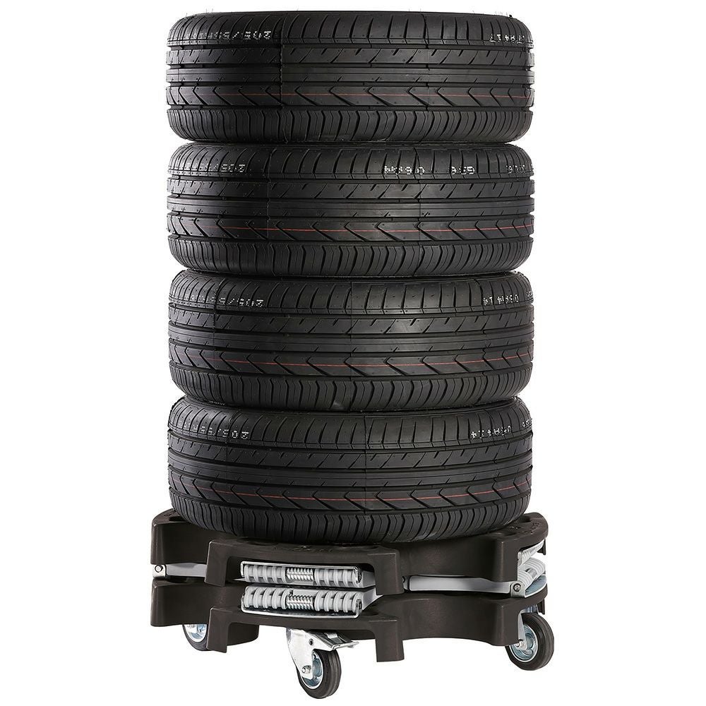 重たいタイヤ・ホイールの持ち上げ作業、腰や腕への負担を大幅に軽減する AHCON(アーコン) ホイールトロリーイージーリフト式