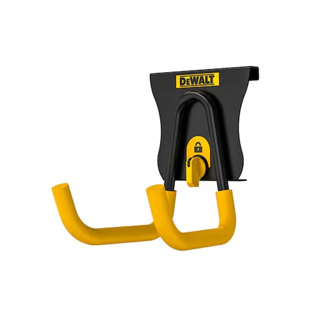 大型工具にも対応するスチール製フック。滑り止めコーティングでしっかり保持し、最大22kgまで対応。