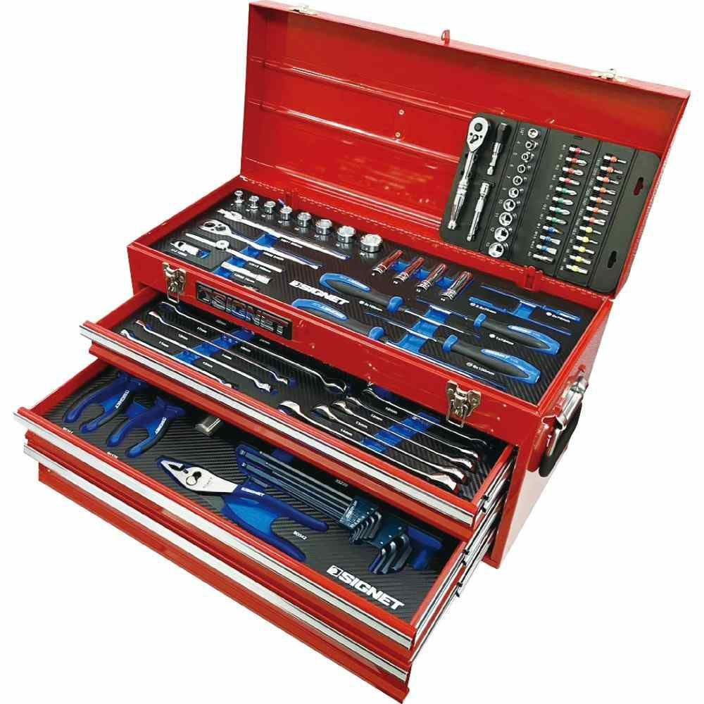 SIGNET 9.5SQ 85PCツールセット レッド 800S-8525RED | WORLD IMPORT TOOLS