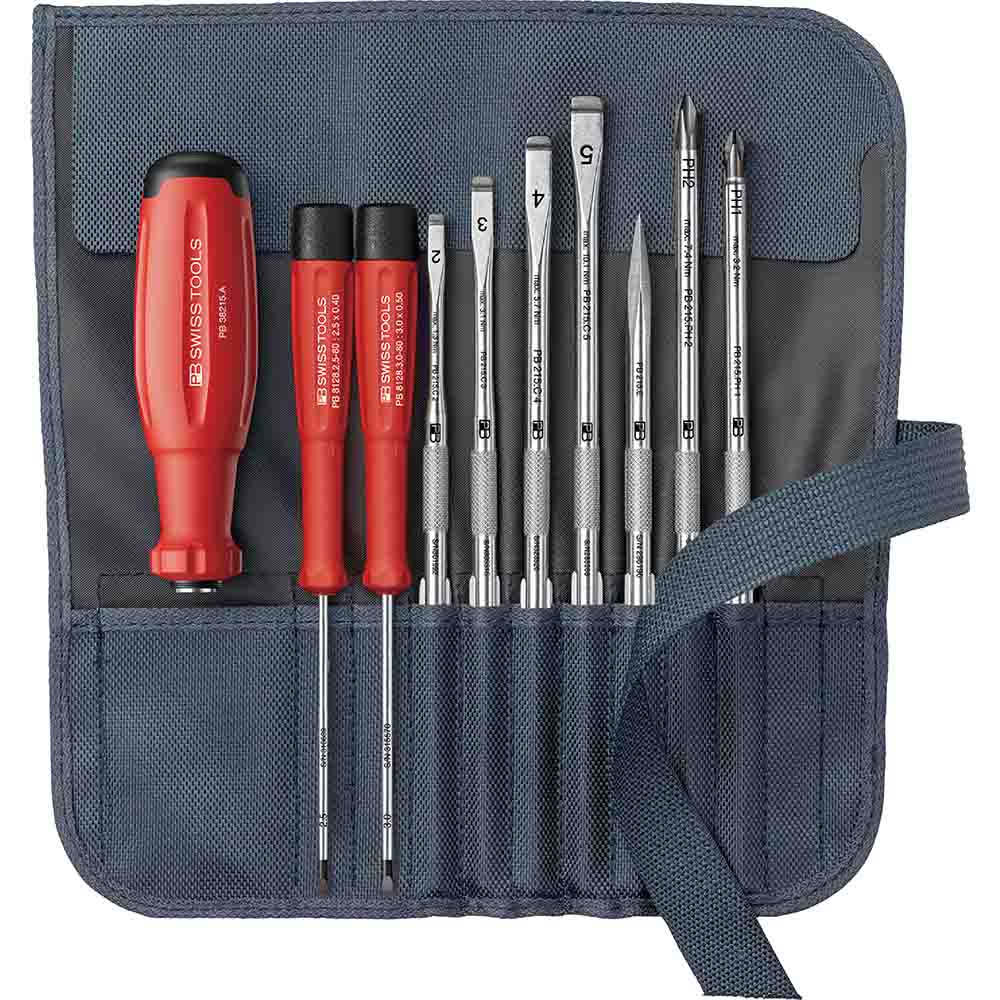 PB SwissGrip EVO 38218.PE 差替式ドライバーセット 9本組 ぺトロール