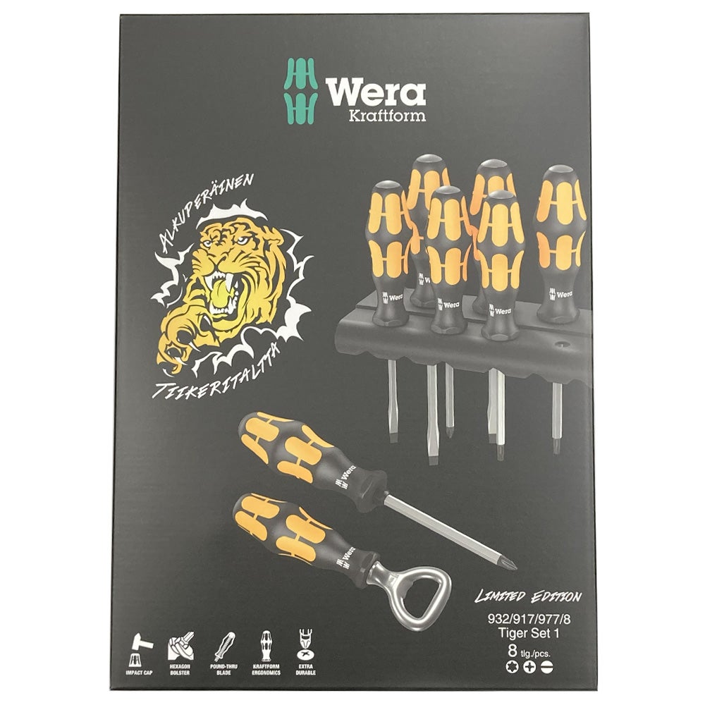 数量限定]WERA 138003 クラフトフォーム貫通ドライバーセット(+/-/TX