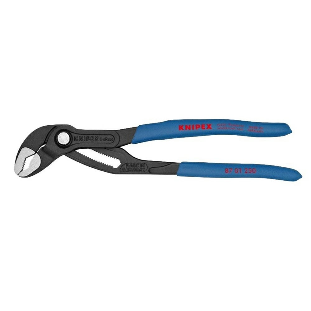 数量限定】KNIPEX コブラ ウォーターポンププライヤー シグナルブルー
