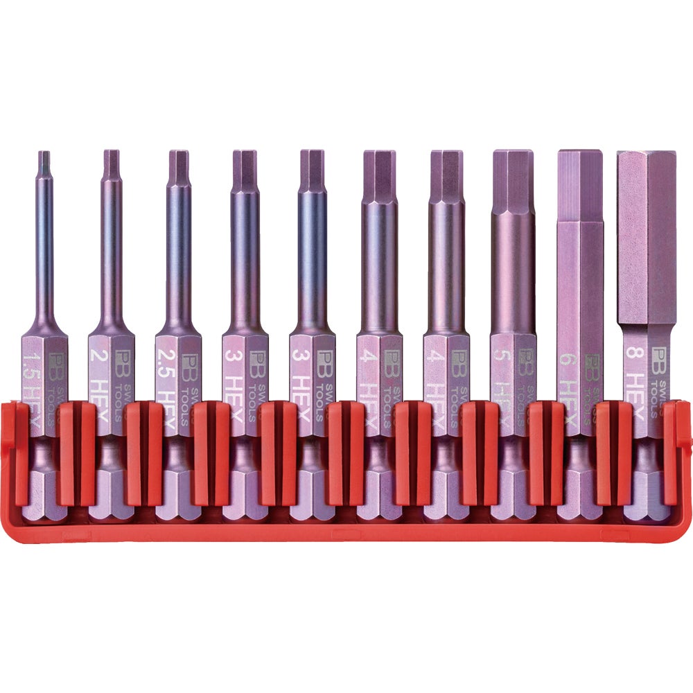 PB SWISS TOOLS 段付きビット10本組セット ビットホルダー付 E6.713CN